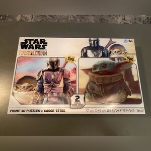 🛸 Star Wars Mandalorian Puzzle Set with Black and Gold Accents 🛸